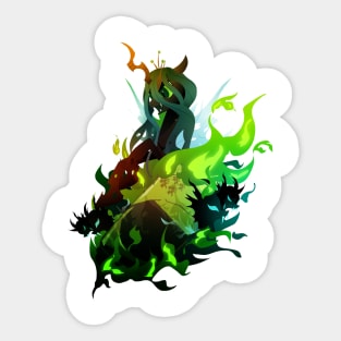 Queen Chrysalis with Changelings Sticker